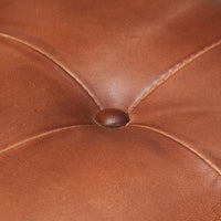 Sedie da Pranzo a Sbalzo 2 pz Marroni in Vera Pelle 321847