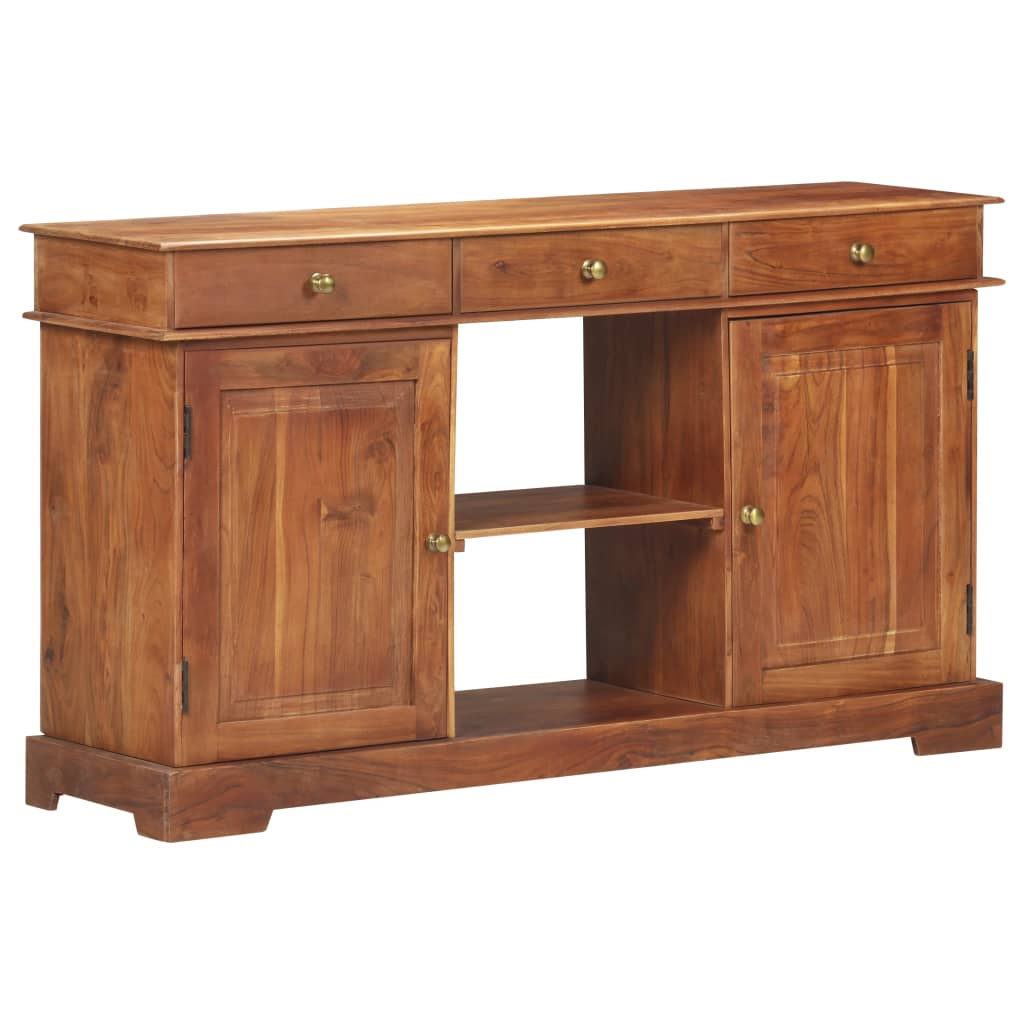 Credenza 135x35x75 cm in Legno Massello di Acacia 323543