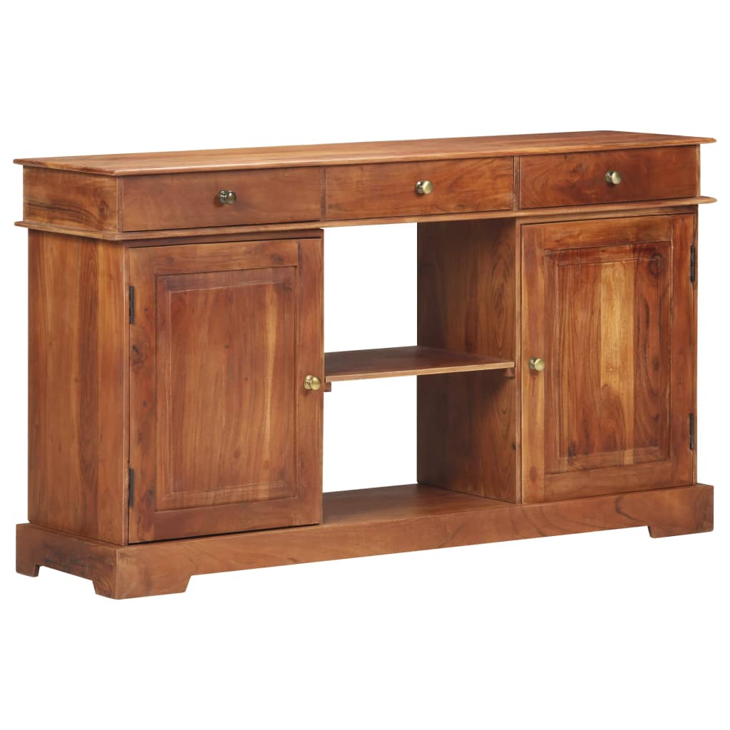 Credenza 135x35x75 cm in Legno Massello di Acacia 323543