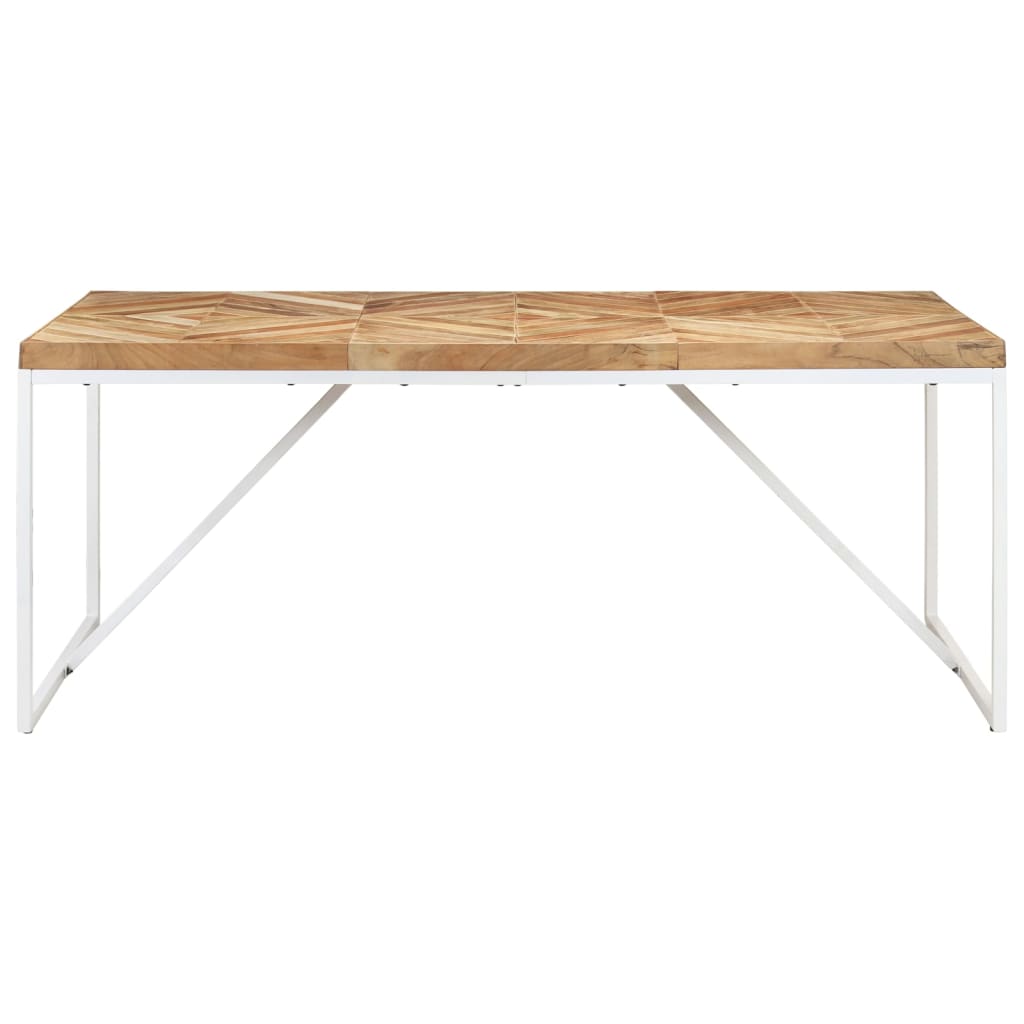 Tavolo da Pranzo 180x90x76 cm Legno Massello di Acacia e Mango cod mxl 27120