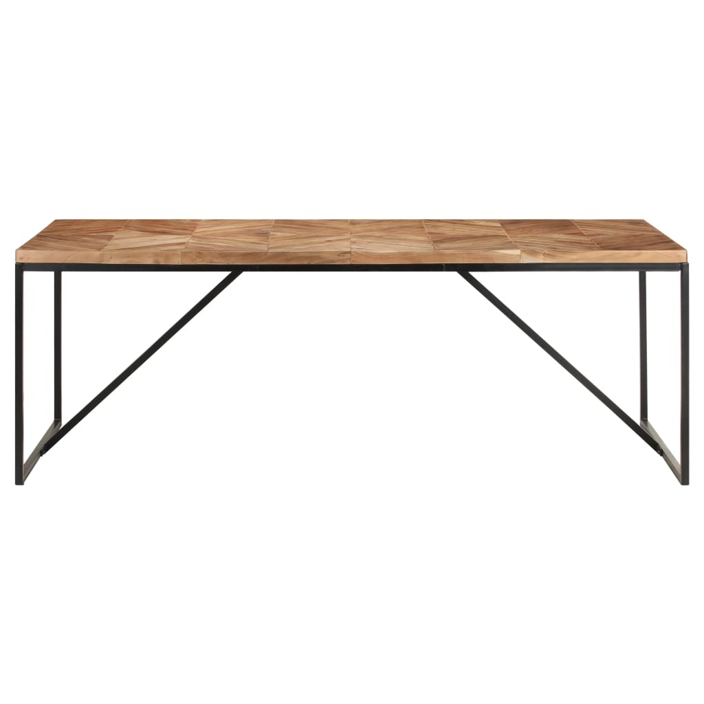Tavolo da Pranzo 200x90x76 cm Legno Massello di Acacia e Mango 323554