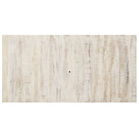 Tavolo da Pranzo Bianco 180x90x76 cm in Legno Massello di Mango 323558