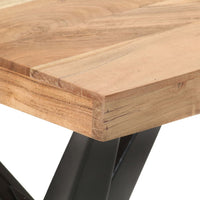 Tavolo da Pranzo 120x60x76 cm in Legno Massello di Acacia cod mxl 67961