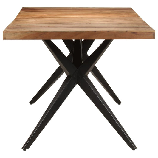 Tavolo da Pranzo 200x90x76 cm Legno Massello di Acacia 323571