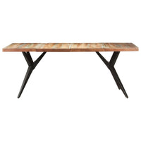 Tavolo da Pranzo 200x90x76 cm in Legno Massello di Recupero 323573