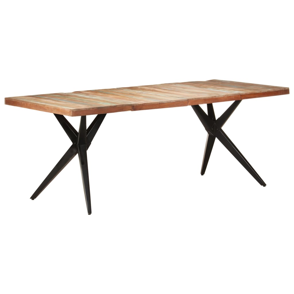 Tavolo da Pranzo 200x90x76 cm in Legno Massello di Recupero 323573