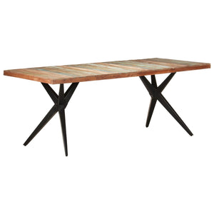 Tavolo da Pranzo 200x90x76 cm in Legno Massello di Recupero 323573
