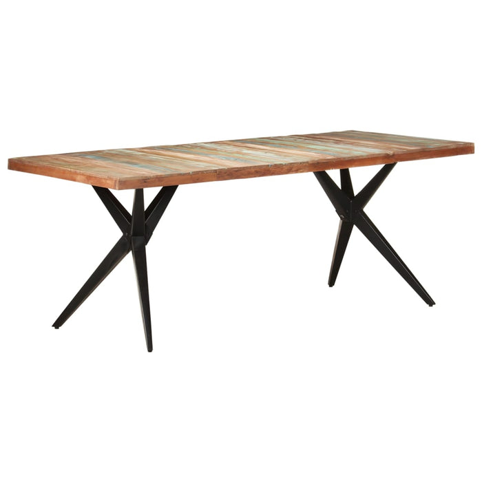 Tavolo da Pranzo 200x90x76 cm in Legno Massello di Recupero 323573