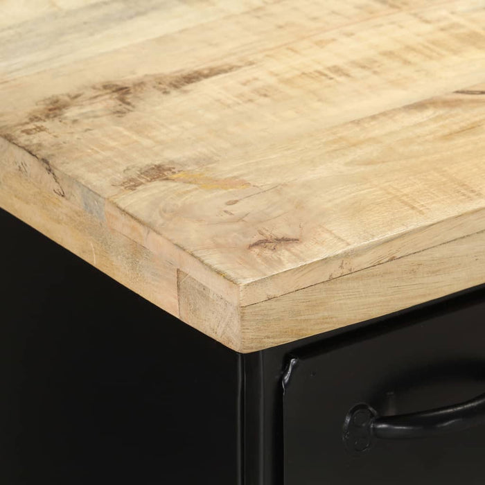 Credenza 140x38x76 cm in Legno di Mango Grezzo 323574