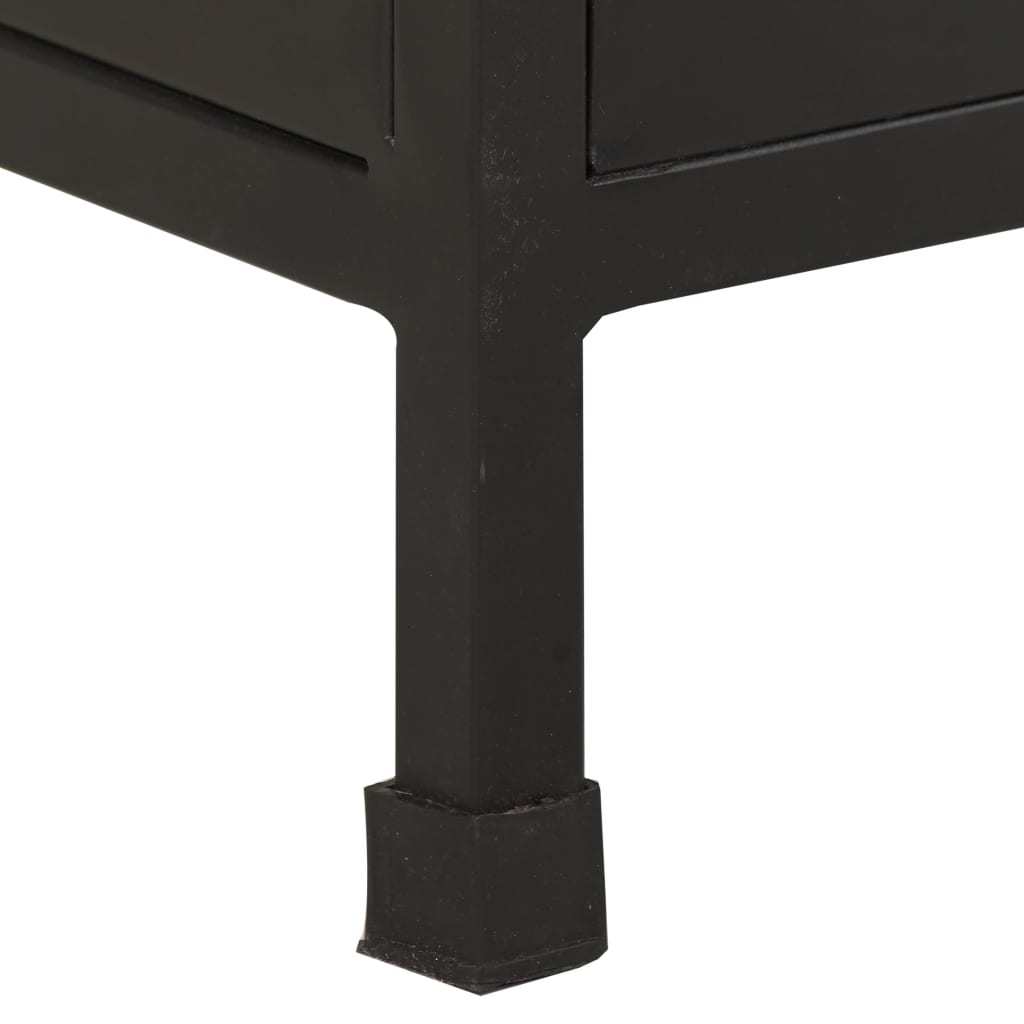 Credenza-Buffet-Armadio da cucina 47x35x76 cm in Legno di Mango Grezzo