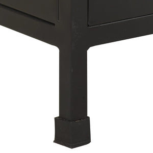 Credenza-Buffet-Armadio da cucina 47x35x76 cm in Legno di Mango Grezzo