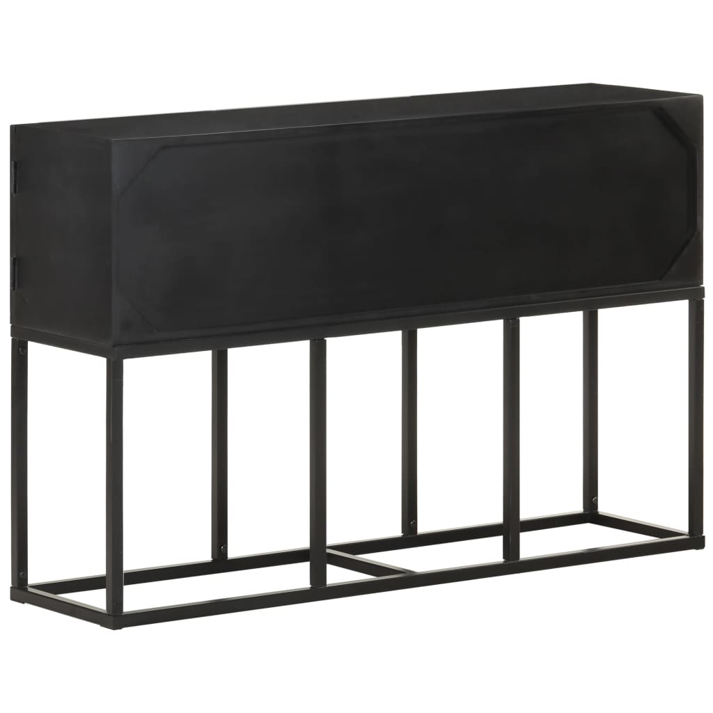 Credenza-Buffet-Armadio da cucina 115x30x76 cm in Legno Massello di Mango 706569