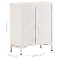 Credenza-Buffet-Armadio da cucina 60x30x76 cm in Legno Massello di Mango 571692