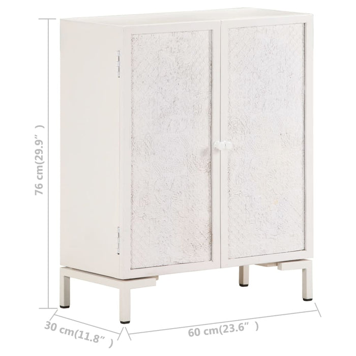 Credenza-Buffet-Armadio da cucina 60x30x76 cm in Legno Massello di Mango 571692