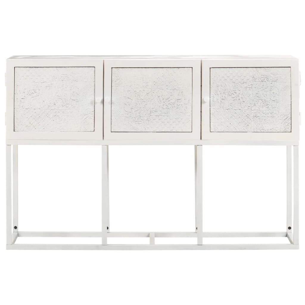 Credenza-Buffet-Armadio da cucina 115x30x76 cm in Legno Massello di Mango 650858