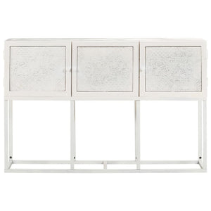 Credenza-Buffet-Armadio da cucina 115x30x76 cm in Legno Massello di Mango 650858