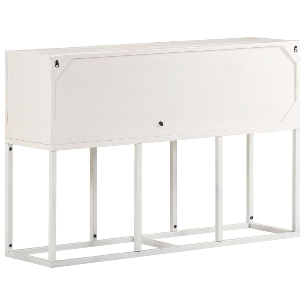 Credenza-Buffet-Armadio da cucina 115x30x76 cm in Legno Massello di Mango 650858