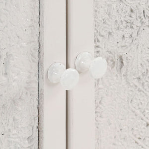 Credenza-Buffet-Armadio da cucina 115x30x76 cm in Legno Massello di Mango 650858