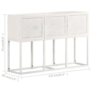 Credenza-Buffet-Armadio da cucina 115x30x76 cm in Legno Massello di Mango 650858