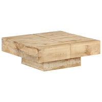 Tavolino da CaffÃ¨ 80x80x28 cm in Legno Massello di Mango cod mxl 62420
