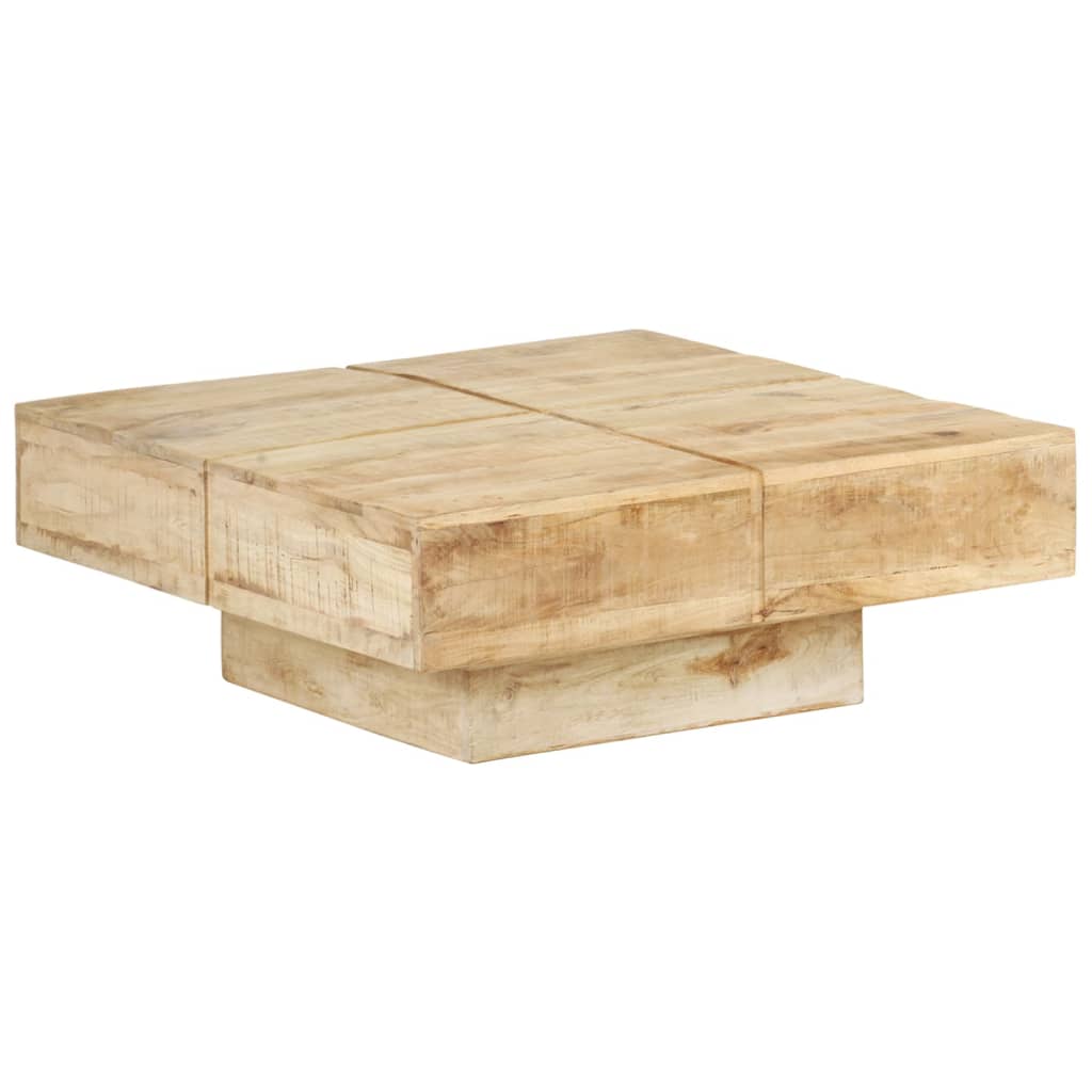 Tavolino da CaffÃ¨ 80x80x28 cm in Legno Massello di Mango cod mxl 62420