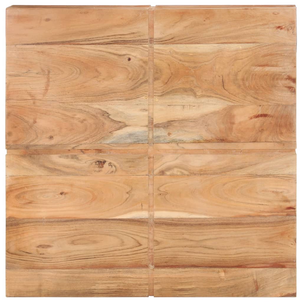Tavolino da Salotto 80x80x28 cm in Legno Massello di Acacia 323593