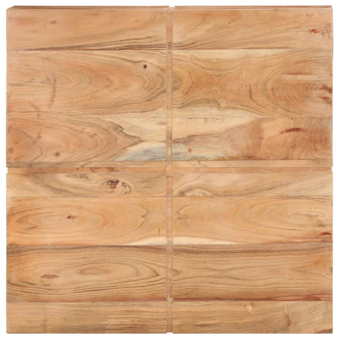 Tavolino da Salotto 80x80x28 cm in Legno Massello di Acacia 323593