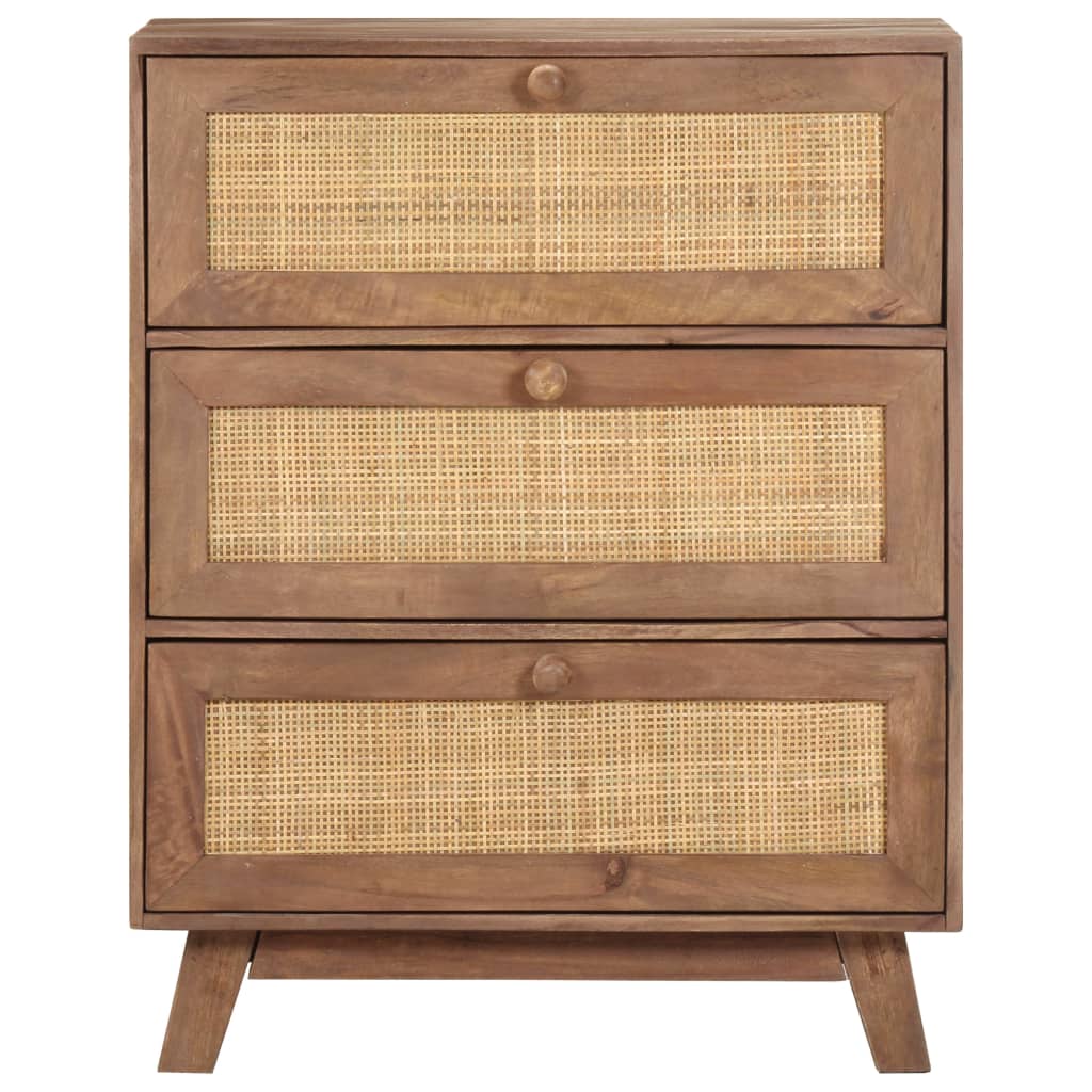 Credenza 61x35x76 cm in Legno Massello di Mango 323595