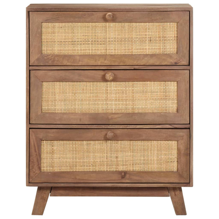 Credenza 61x35x76 cm in Legno Massello di Mango 323595