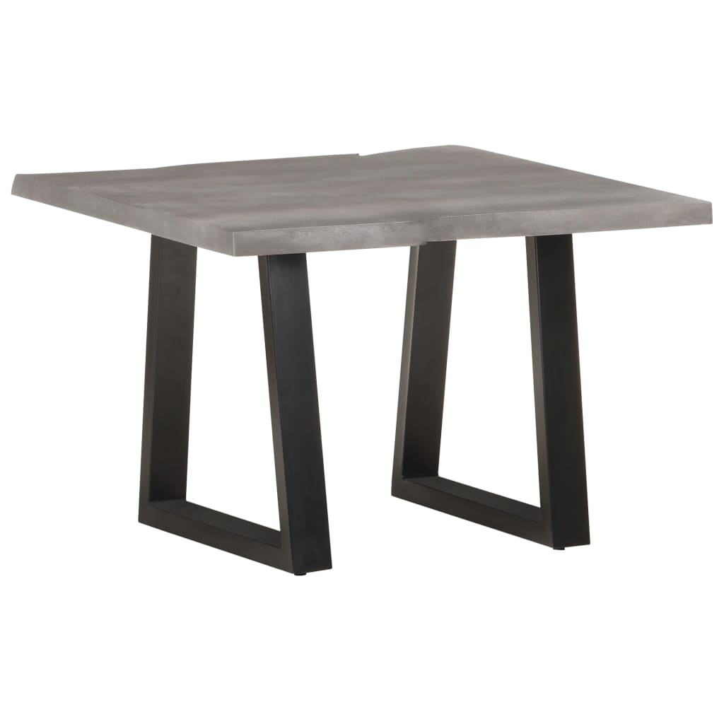 Tavolino da CaffÃ¨ con Bordi Vivi 60x60x40 cm in Massello Acacia cod mxl 27385