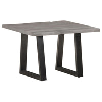 Tavolino da CaffÃ¨ con Bordi Vivi 60x60x40 cm in Massello Acacia cod mxl 27385