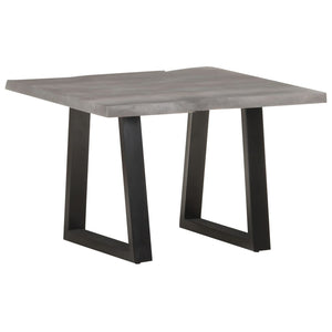 Tavolino da CaffÃ¨ con Bordi Vivi 60x60x40 cm in Massello Acacia cod mxl 27385