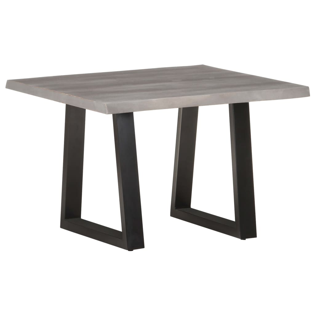 Tavolino da CaffÃ¨ con Bordi Vivi 60x60x40 cm in Massello Acacia cod mxl 27385