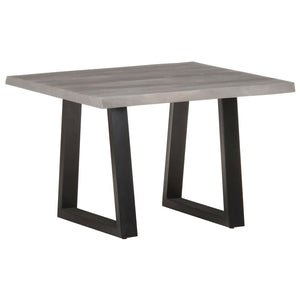 Tavolino da CaffÃ¨ con Bordi Vivi 60x60x40 cm in Massello Acacia cod mxl 27385