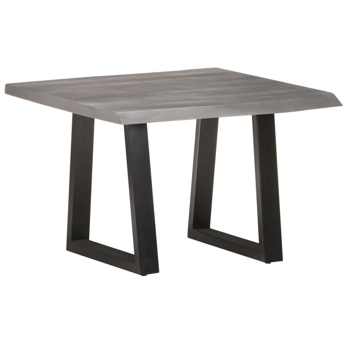 Tavolino da CaffÃ¨ con Bordi Vivi 60x60x40 cm in Massello Acacia cod mxl 27385