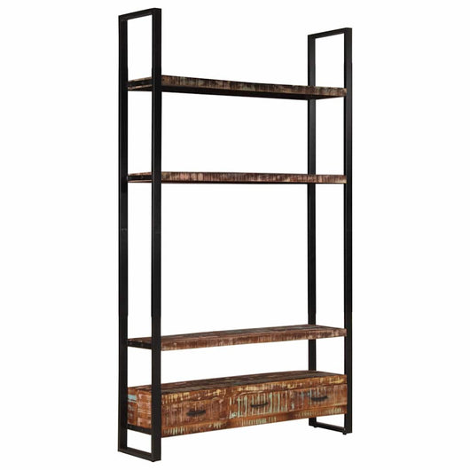 Libreria 118x30x200 cm in Legno Massello di Recupero 321054