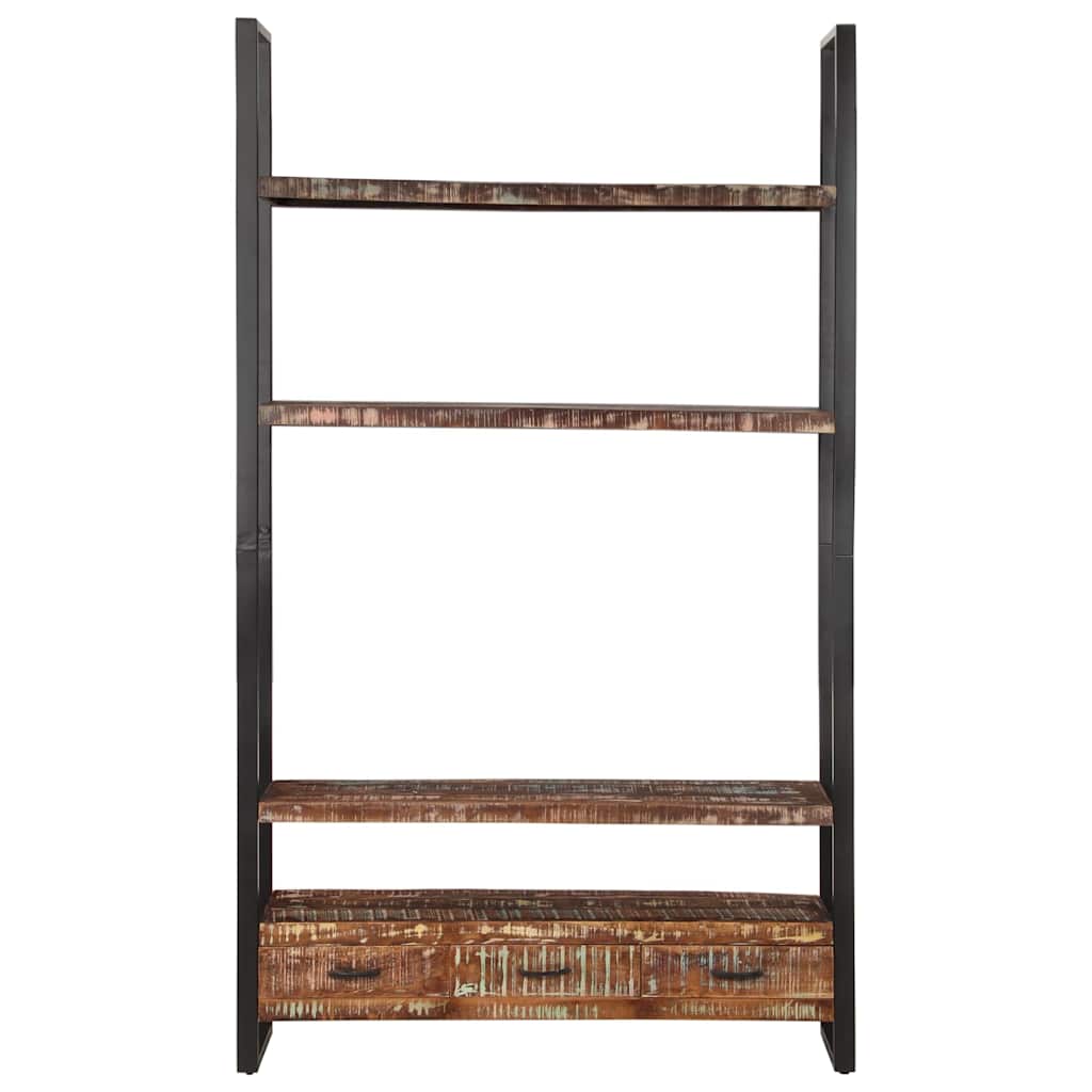 Libreria 118x30x200 cm in Legno Massello di Recupero 321054