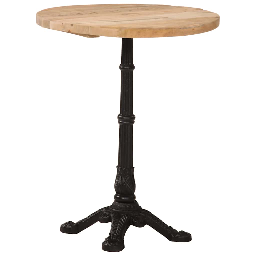 Tavolino da Bistrot Ã˜60x76 cm in Legno di Mango Grezzo cod mxl 58559
