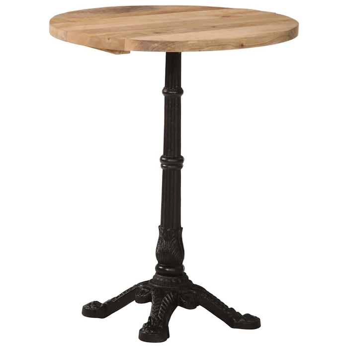 Tavolino da Bistrot Ã˜60x76 cm in Legno di Mango Grezzo cod mxl 58559