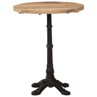 Tavolino da Bistrot Ã˜60x76 cm in Legno di Mango Grezzo cod mxl 58559
