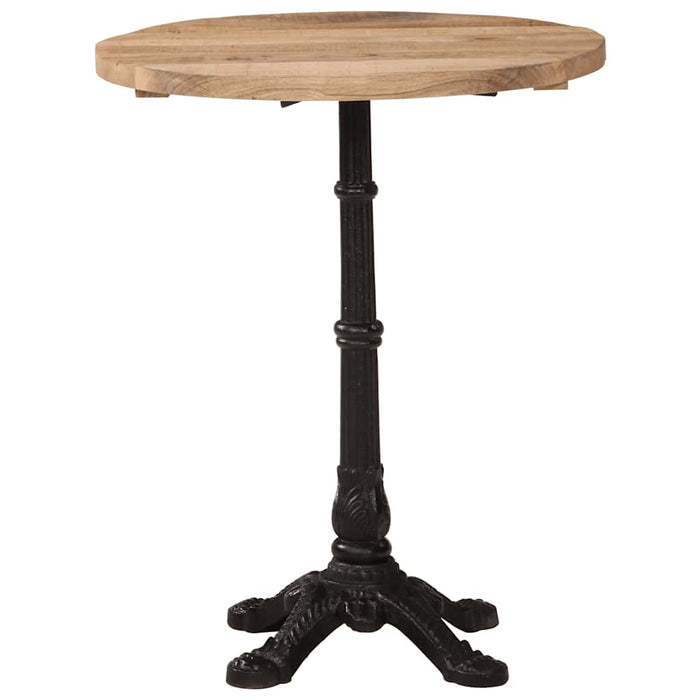 Tavolino da Bistrot Ã˜60x76 cm in Legno di Mango Grezzo cod mxl 58559