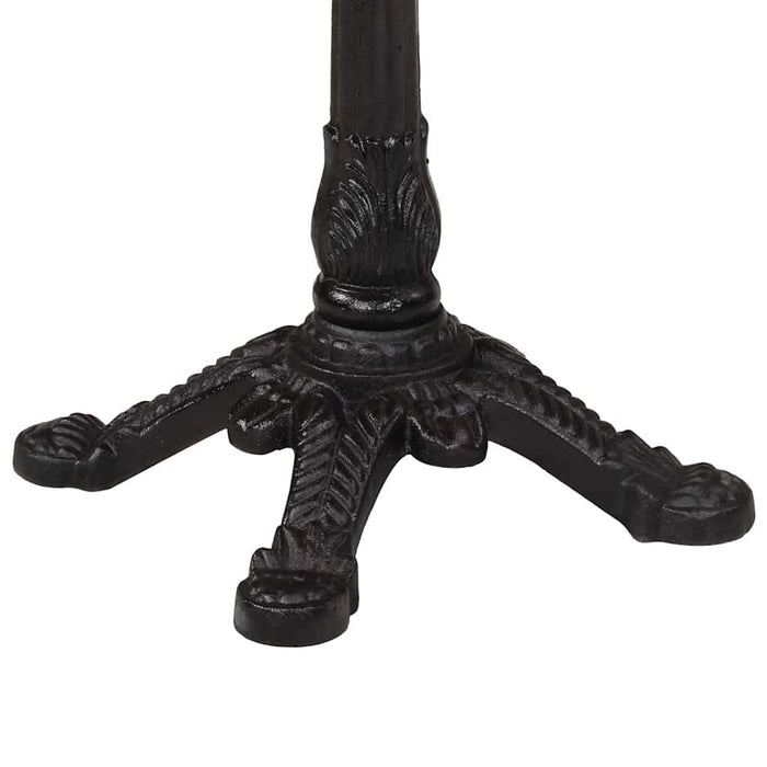 Tavolino da Bistrot-Tavolino da soggiorno-Tavolo ?60x76 cm in Legno di Mango Grezzo