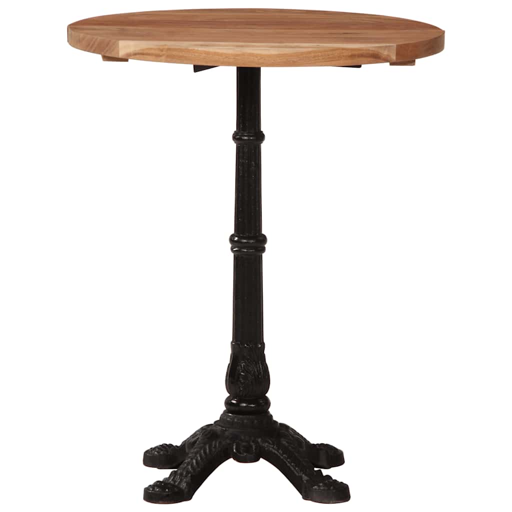 Tavolino da Bistrot Ø60x76 cm in Legno Massello di Acacia 321088