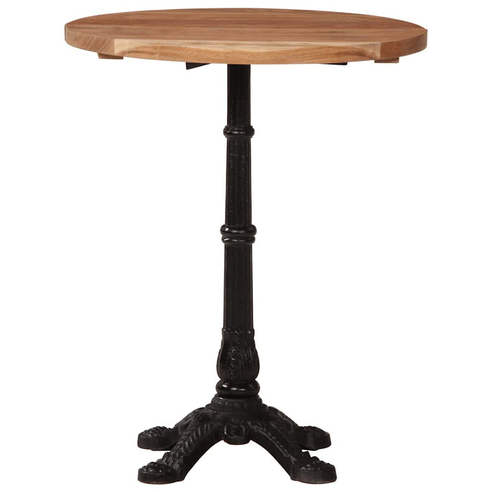 Tavolino da Bistrot Ø60x76 cm in Legno Massello di Acacia 321088