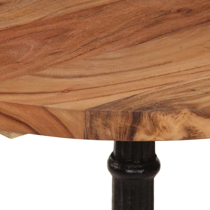 vidaXL Tavolino da Bistrot Ø60x76 cm in Legno Massello di Acacia