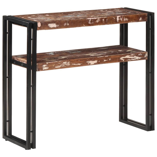 Tavolo Consolle 90x30x75 cm in Legno Massello di Recupero 321098