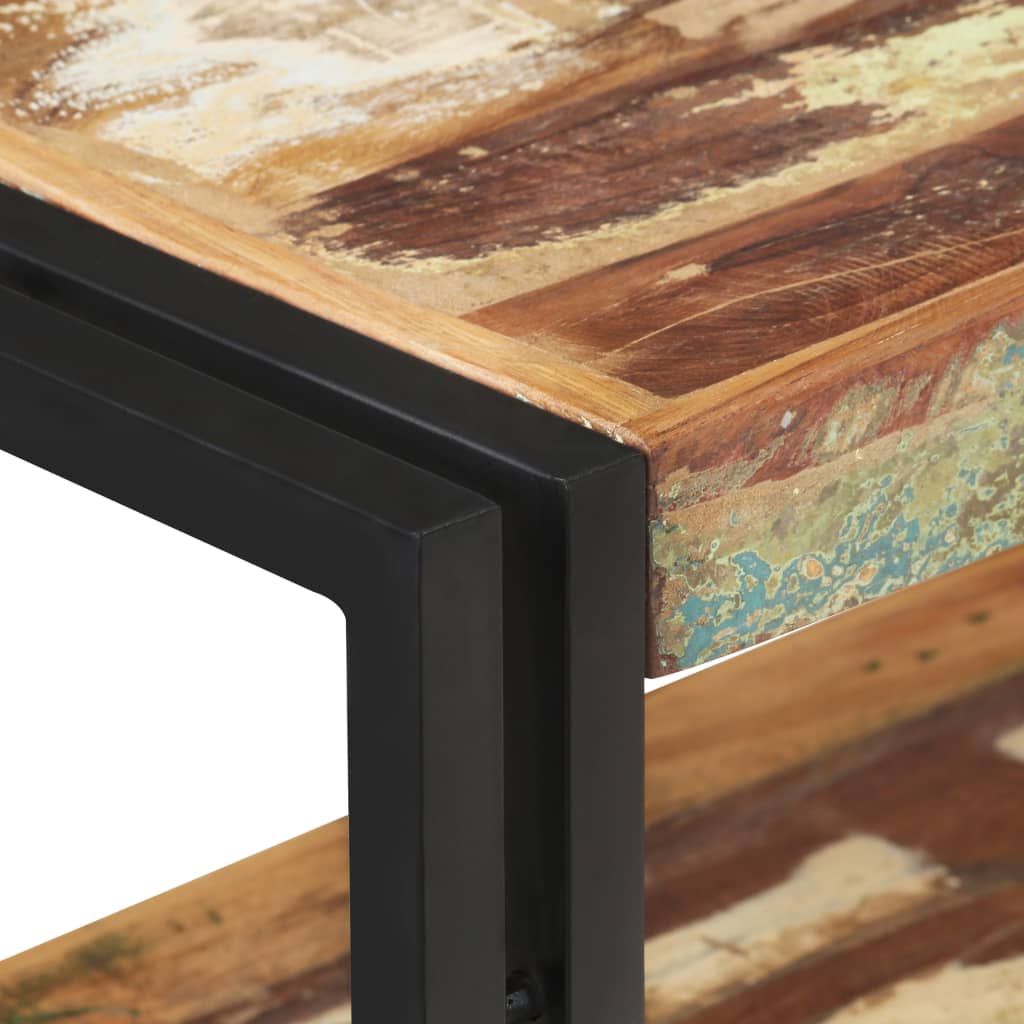 Tavolo Consolle 90x30x75 cm in Legno Massello di Recupero cod mxl 21342