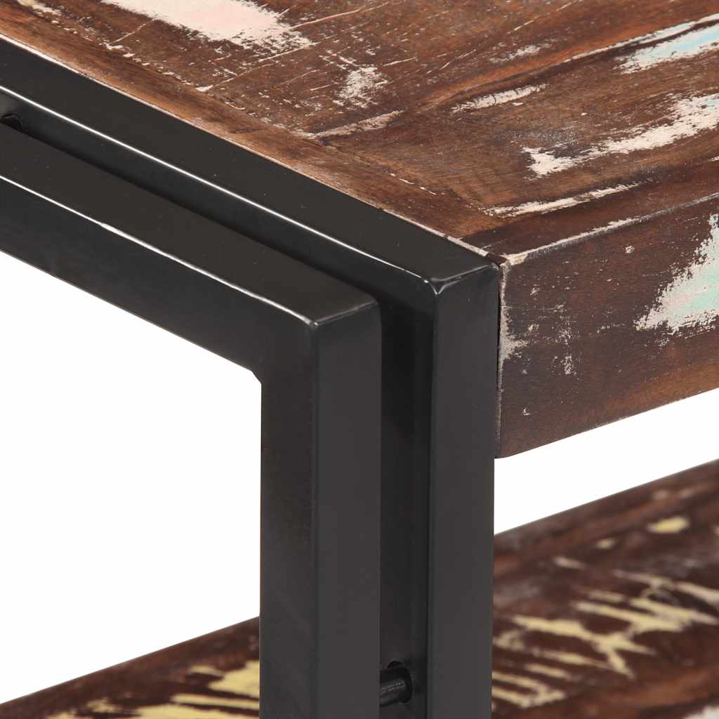 Tavolo Consolle 90x30x75 cm in Legno Massello di Recupero 321098