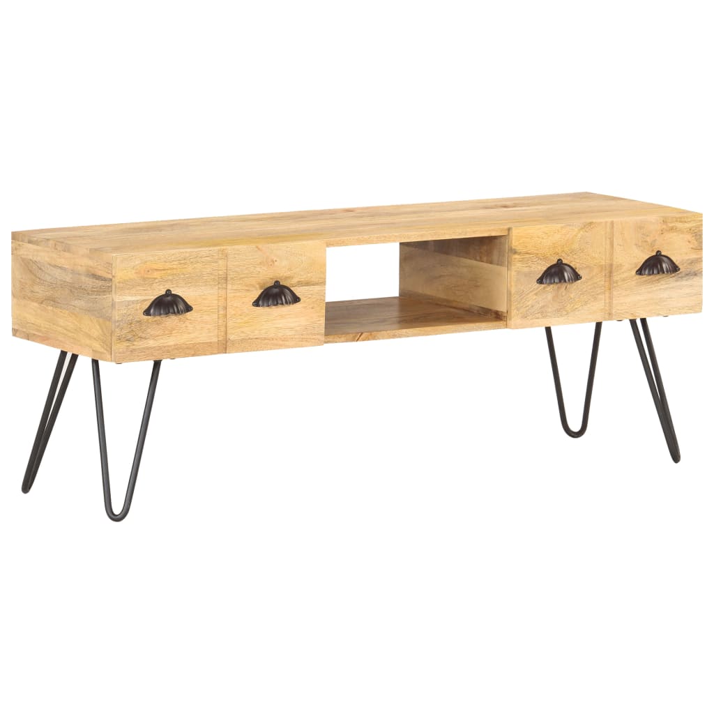 Mobile Porta TV-Mobile per TV-Credenza TV 120x35x45 cm Legno Massello di Mango 628591