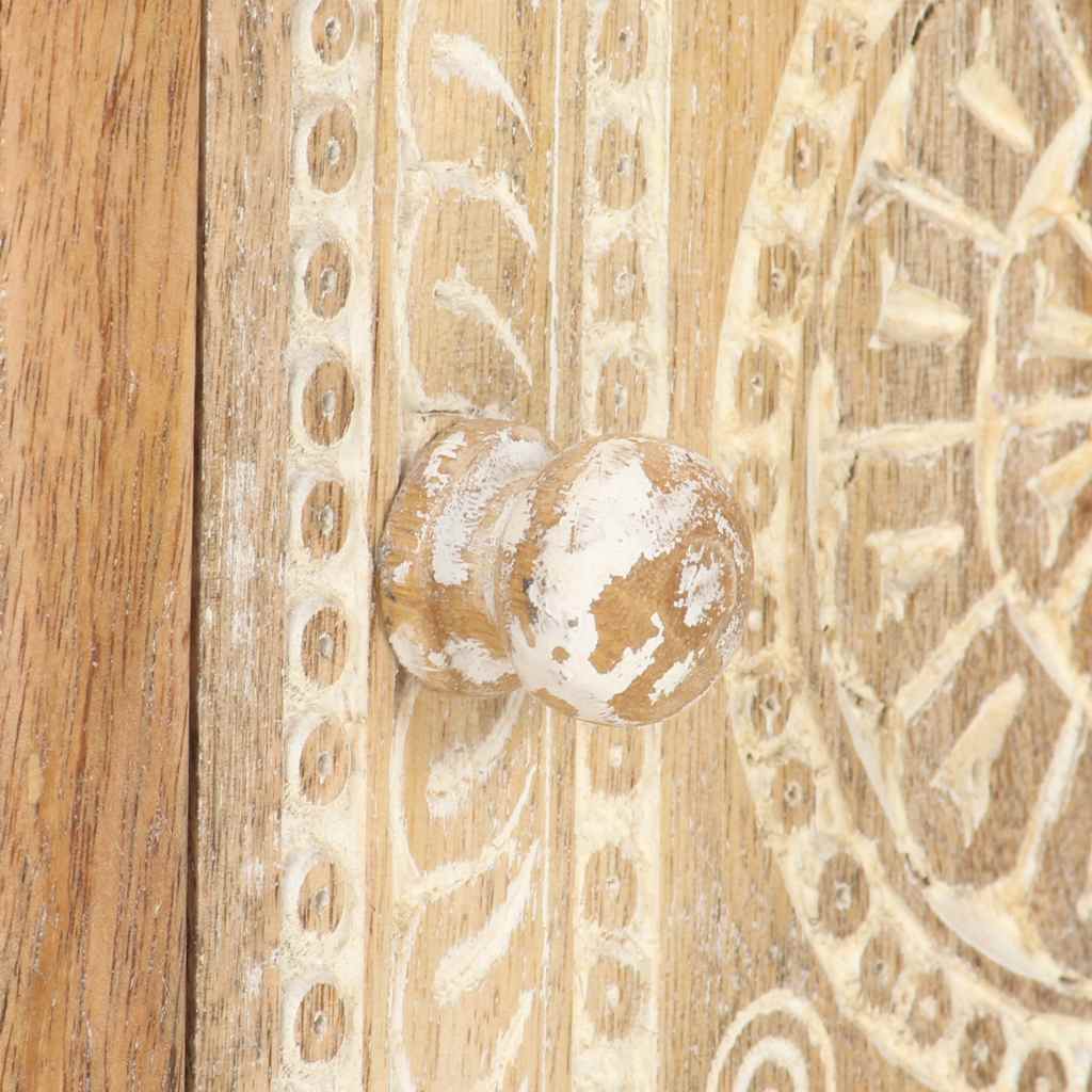 Tavolino da Salotto 90x50x35 cm in Legno Massello di Mango 321801